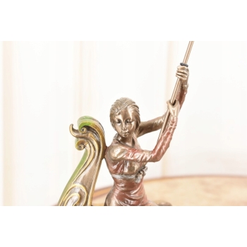 Gondola Lady - Świecznik 4 Świece - Kobieta Secesja - Figurka