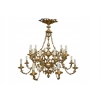 Królewski Gigant Paryski Żyrandol z Brązu + Lampa - Secesja 75 cm