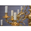 Królewski Gigant Paryski Żyrandol z Brązu + Lampa - Secesja 75 cm