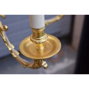 Królewski Gigant Paryski Żyrandol z Brązu + Lampa - Secesja 75 cm