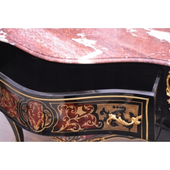 Królewska Komoda Szafa Boulle - Liczne Zdobienia Drewno + Brąz - UNIKAT