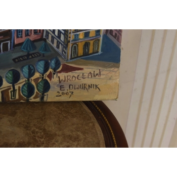 E. DWURNIK 2007 - Rynek Wrocławski - Miasto Wrocław - Obraz Pejzaż Sztuka
