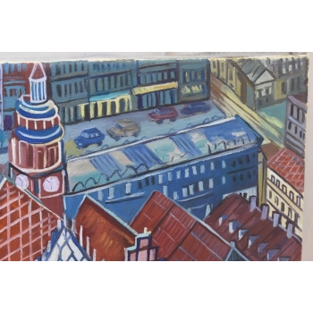 E. DWURNIK 2007 - Rynek Wrocławski - Miasto Wrocław - Obraz Pejzaż Sztuka