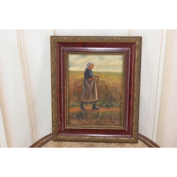 Józef Chełmoński - Pejzaż Polskiej Wsi - Kobiety w Polu - Obraz Olejny