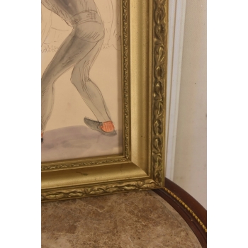 Maja Berezowska - Kochankowie - Igraszki w Garderobie - Akwarela Obraz