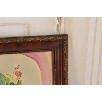 Maja Berezowska - Zakochani - Przywitanie z Żołnierzem - Obraz Akwarela