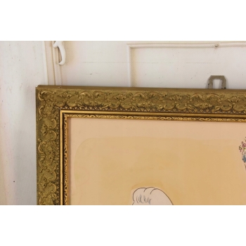 Maja Berezowska - Wróżenie z Kart - Akwarela Na Papierze Obraz