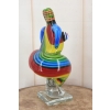 Szkło Murano Style - Kolorowa Pulchna Kobieta - Figura Rzeźba - Dekoracja