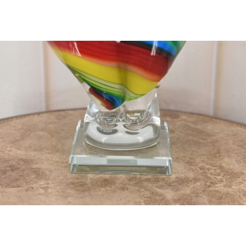 Szkło Murano Style - Kolorowa Pulchna Kobieta - Figura Rzeźba - Dekoracja
