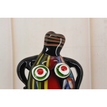 Szkło Murano Style - Kolorowa Pulchna Kobieta - Figura Rzeźba - Dekoracja