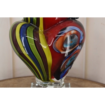 Szkło Murano Style - Kolorowa Pulchna Kobieta - Figura Rzeźba - Dekoracja