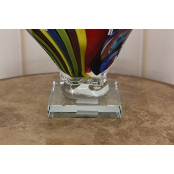 Szkło Murano Style - Kolorowa Pulchna Kobieta - Figura Rzeźba - Dekoracja