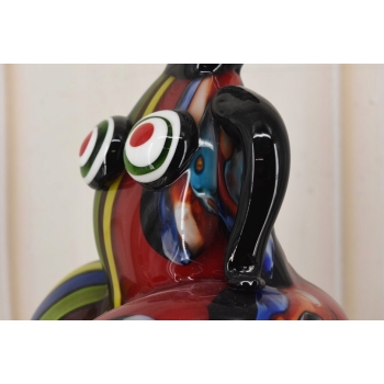 Szkło Murano Style - Kolorowa Pulchna Kobieta - Figura Rzeźba - Dekoracja