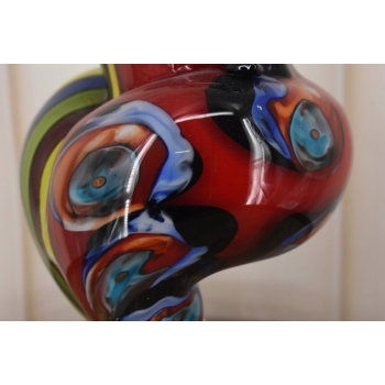 Szkło Murano Style - Kolorowa Pulchna Kobieta - Figura Rzeźba - Dekoracja