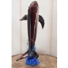 Szkło Murano Style - Kolorowy Wieloryb - Figura Rzeźba Ozdoba