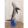 Szkło Murano Style - Kolorowy Wieloryb - Figura Rzeźba Ozdoba