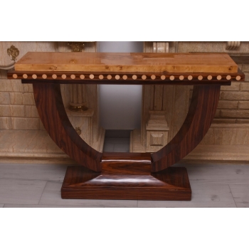 Drewniana Konsola Stolik Styl Art Deco - Komoda - Pomocnik - Dekor Unikat