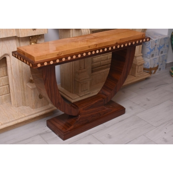 Drewniana Konsola Stolik Styl Art Deco - Komoda - Pomocnik - Dekor Unikat