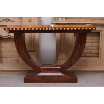 Drewniana Konsola Stolik Styl Art Deco - Komoda - Pomocnik - Dekor Unikat
