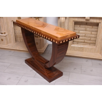 Drewniana Konsola Stolik Styl Art Deco - Komoda - Pomocnik - Dekor Unikat