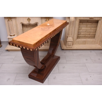 Drewniana Konsola Stolik Styl Art Deco - Komoda - Pomocnik - Dekor Unikat
