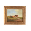 Scena Rodzajowa - Stado Krów Na Pastwisku - Obraz Olejny Złota Rama
