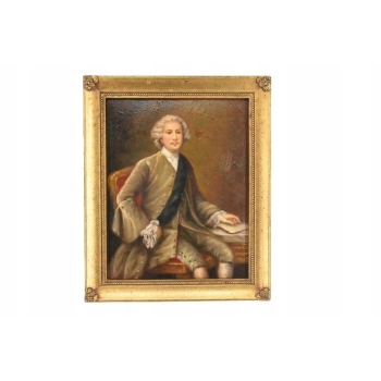 Portret Mężczyzny - Arystokrata - Obraz Olejny w Złotej Ramie