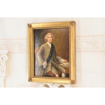 Portret Mężczyzny - Arystokrata - Obraz Olejny w Złotej Ramie