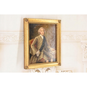 Portret Mężczyzny - Arystokrata - Obraz Olejny w Złotej Ramie