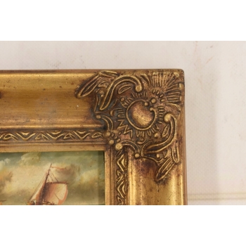 Statek Płynący Przez Wzburzone Morze - Sztorm - Marynistyczny Obraz Olejny