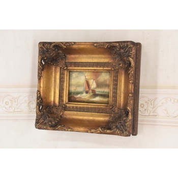 Wzburzone Morze - Statek w Czasie Sztormu - Marynistyczny Obraz Olejny