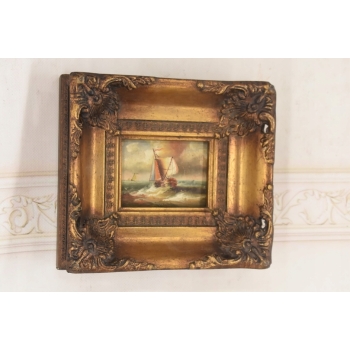 Wzburzone Morze - Statek w Czasie Sztormu - Marynistyczny Obraz Olejny