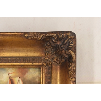 Wzburzone Morze - Statek w Czasie Sztormu - Marynistyczny Obraz Olejny