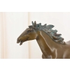 Kłusujący Piękny Koń - Konik Patyna - Figura Z Brązu - Dekoracja Prezent