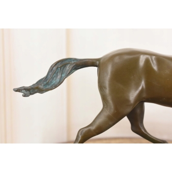 Kłusujący Piękny Koń - Konik Patyna - Figura Z Brązu - Dekoracja Prezent