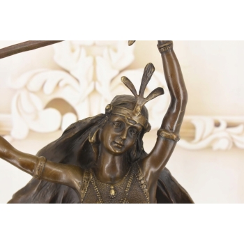 Orientalna Tancerka Victoria - Kobieta z Mieczem - Figura Rzeźba z Brązu