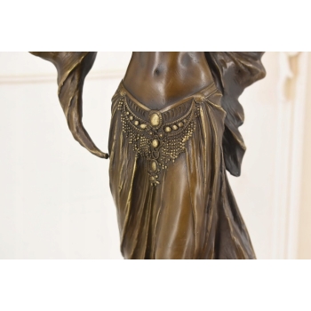 Orientalna Tancerka Victoria - Kobieta z Mieczem - Figura Rzeźba z Brązu