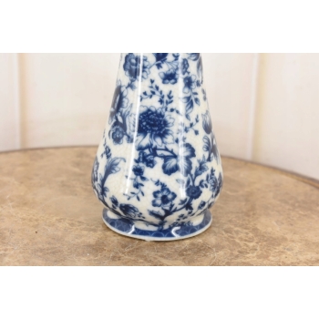 Porcelanowa Karafka - Okuta Brązem Brąz - Kwiaty i Ptaki - Sygnowana