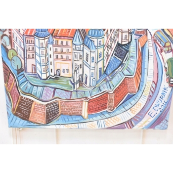 E. DWURNIK 2018 - ZAMEK WAWEL - Miasto KRAKÓW - Obraz Pejzaż Sztuka