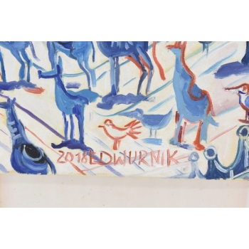 E. DWURNIK 2018 - KOŚCIÓŁ MARIACKI - Miasto KRAKÓW - Obraz Pejzaż Sztuka