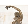 113cm Kobieta w Sukni - Nimfa Akt - Wielka Figura z Brązu - Rzeźba