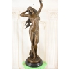 113cm Kobieta w Sukni - Nimfa Akt - Wielka Figura z Brązu - Rzeźba