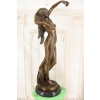 113cm Kobieta w Sukni - Nimfa Akt - Wielka Figura z Brązu - Rzeźba