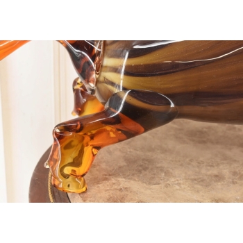 Szkło Murano Style - Byk z Wall Street Figura - Ogromna Figura 74cm