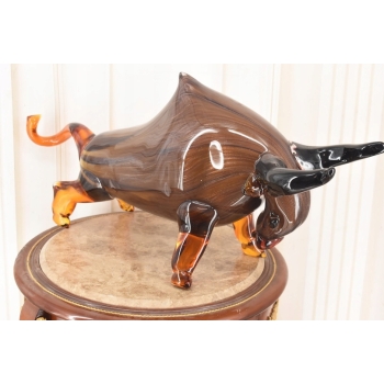 Szkło Murano Style - Byk z Wall Street Figura - Ogromna Figura 74cm