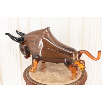 Szkło Murano Style - Byk z Wall Street Figura - Ogromna Figura 74cm