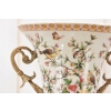 Wazon Waza na Kwiaty - Porcelana + Brąz - Kolorowy - Unikat
