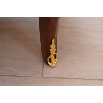 Drewniana Komoda Blat Marmur - Styl Barok - 4 Szuflady - Szafka Unikat