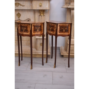 Dwa Nakastliki - Stoliki Szafki Nocne Niciaki - Stół KOMPLET