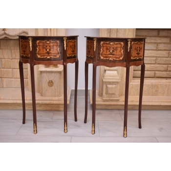 Dwa Nakastliki - Stoliki Szafki Nocne Niciaki - Stół KOMPLET